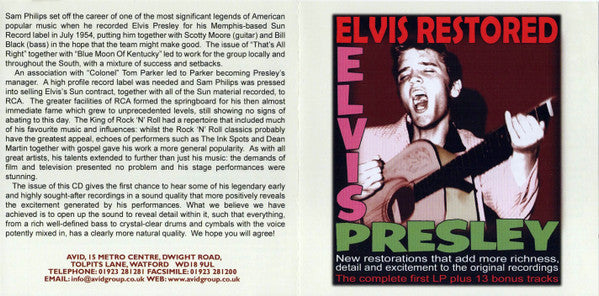Elvis Presley : Elvis Restored (CD, Comp)