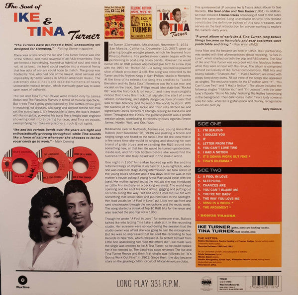 Ike & Tina Turner : The Soul Of Ike & Tina Turner (LP, Album, RE, 180)