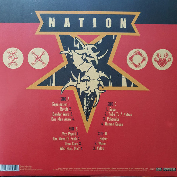 Sepultura : Nation (2xLP, Album, RE, Gat)