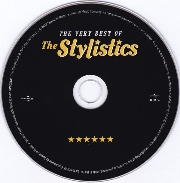 The Stylistics : The Very Best Of The Stylistics (CD, Comp)
