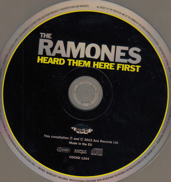 Various : The Ramones Heard Them Here First (CD, Comp)