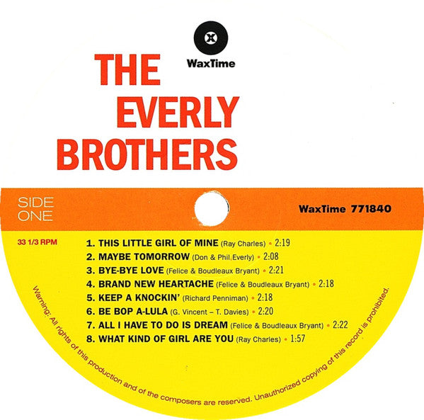 The Everly Brothers* : The Everly Brothers (LP, Album, RE, 180)