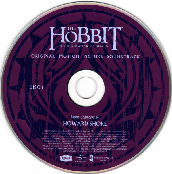 Howard Shore : The Hobbit: The Desolation Of Smaug (Original Motion Picture Soundtrack) (2xCD, Album)