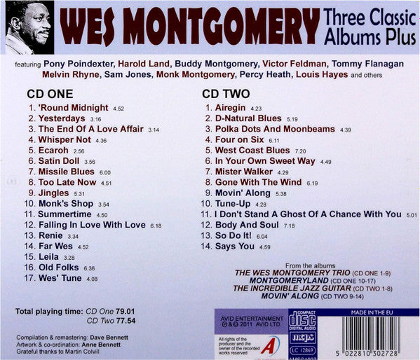 Wes Montgomery : Three Classic Albums Plus (2xCD, Comp)