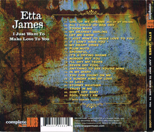 Etta James : I Just Want To Make Love To You (CD, Comp)