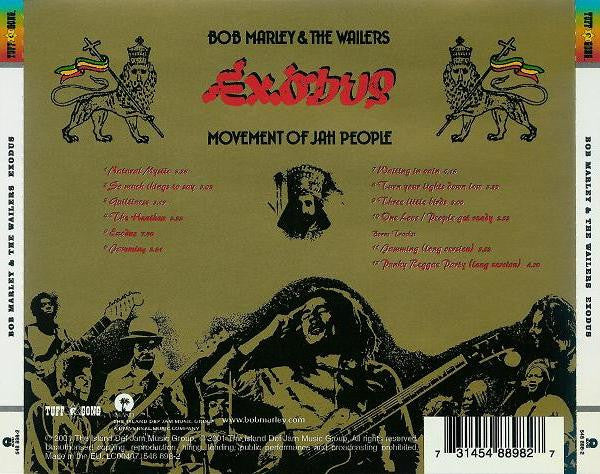 Bob Marley & The Wailers : Exodus (CD, Album, RE, RM, EDC)