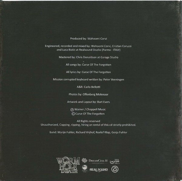 Curse Of The Forgotten : Building The Palace (CD, Album)