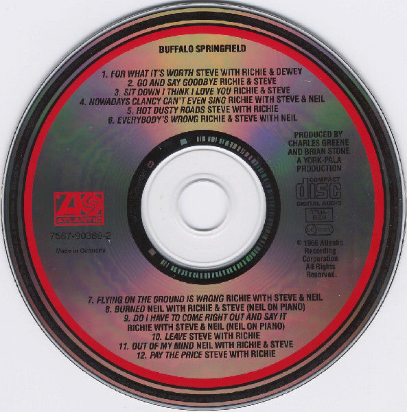 Buffalo Springfield : Buffalo Springfield (CD, Album, RE)