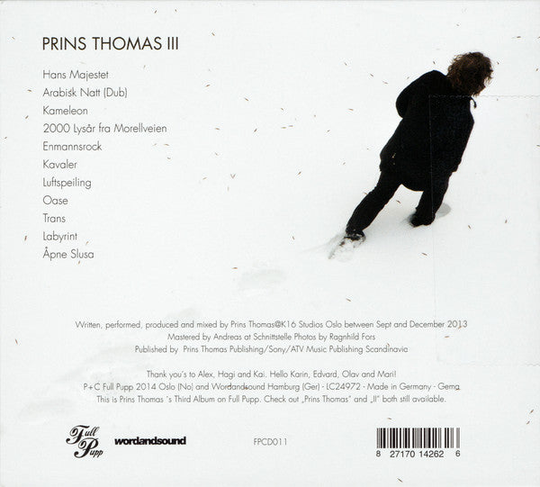 Prins Thomas : Prins Thomas III (CD, Album)