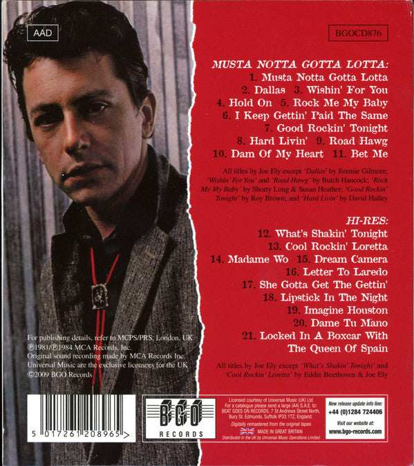 Joe Ely : Musta Notta Gotta Lotta / Hi-Res (CD, Comp, RM)