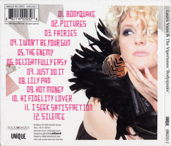 Laura Vane & The Vipertones : Bodyquake (CD, Album)