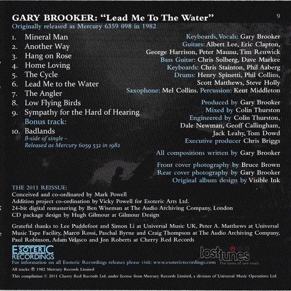 Gary Brooker : Lead Me To The Water (CD, Album, RE, RM)