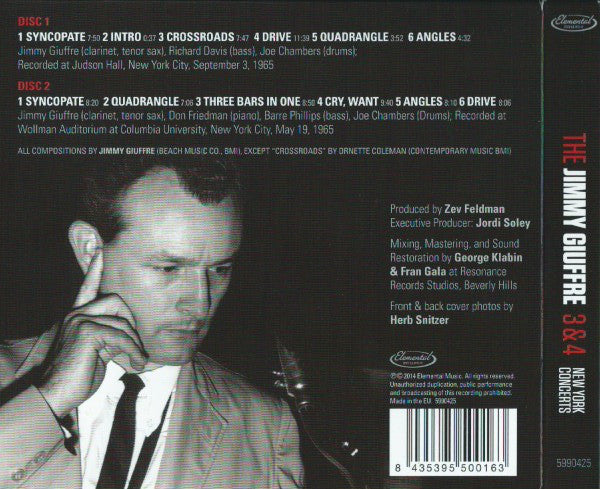 The Jimmy Giuffre Trio & The Jimmy Giuffre 4 : New York Concerts (2xCD, Album, RM)