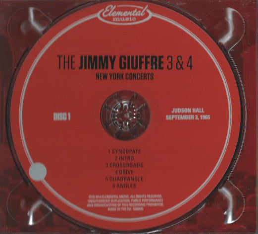 The Jimmy Giuffre Trio & The Jimmy Giuffre 4 : New York Concerts (2xCD, Album, RM)
