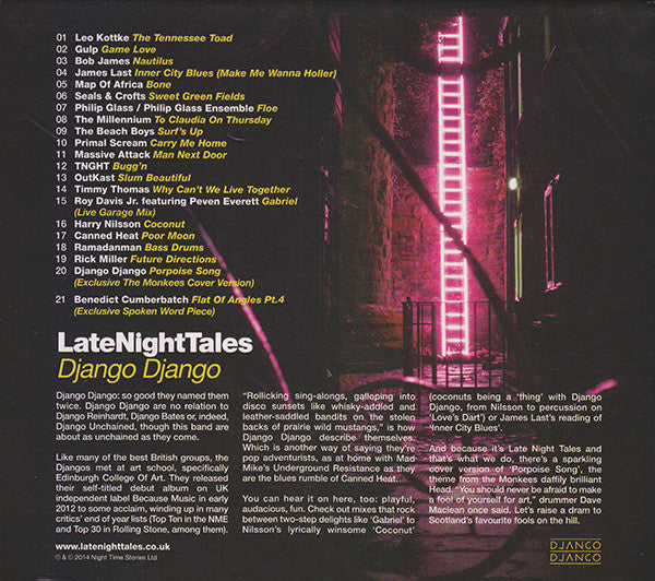 Django Django : LateNightTales (CD, Comp, Ltd, Mixed)