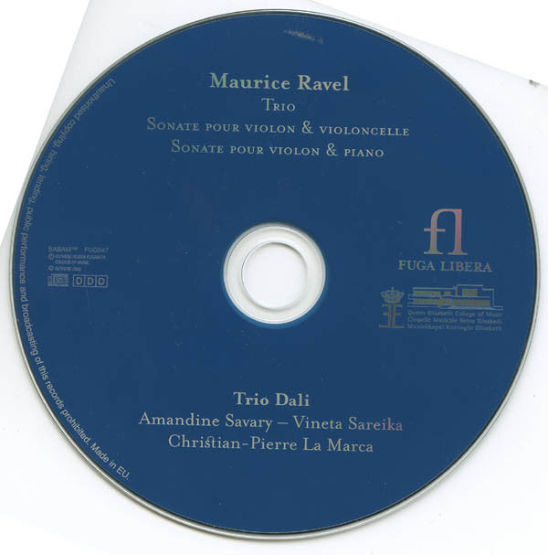 Maurice Ravel | Trio Dali : Sonate Pour Violon & Violoncelle - Sonate Pour Violon & Piano (CD, Album, Dig)