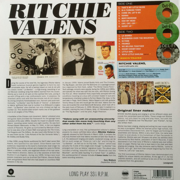 Ritchie Valens : Ritchie Valens (LP, Album, Ltd, RM, 180)