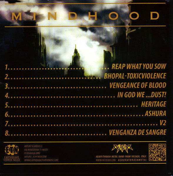 Ashura (4) : Mindhood (CD, Album)