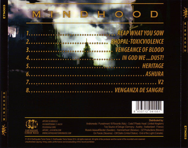 Ashura (4) : Mindhood (CD, Album)