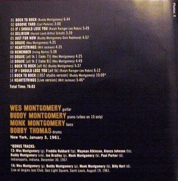 Wes Montgomery : Groove Yard (CD, Album, RE)