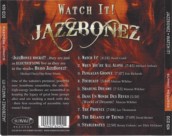 Jazzbonez : Watch It! (CD)