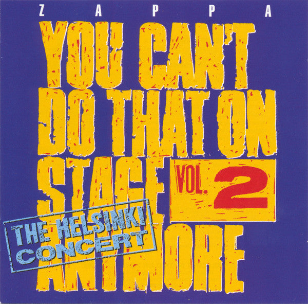 Frank Zappa : You Can't Do That On Stage Anymore Vol. 2 (2xCD, Album, RE)