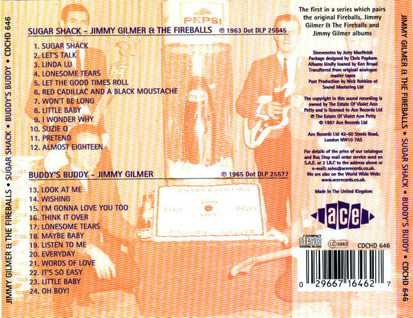 Jimmy Gilmer & The Fireballs / Jimmy Gilmer : Sugar Shack ● Buddy's Buddy (CD, Comp)