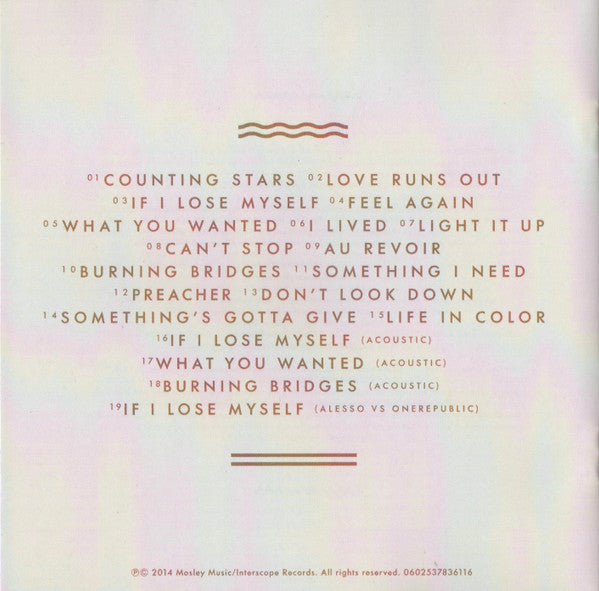 OneRepublic : Native (CD, Album, RE)