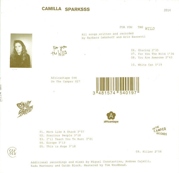 Camilla Sparksss : For You The Wild (CD, Album)