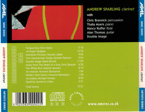 Andrew Sparling : New Works For Clarinet (CD, Album)