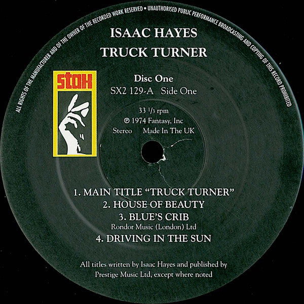 Isaac Hayes : Truck Turner (Original Soundtrack) (2xLP, Album, RE)