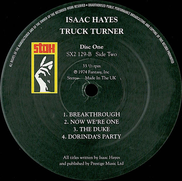 Isaac Hayes : Truck Turner (Original Soundtrack) (2xLP, Album, RE)
