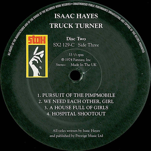 Isaac Hayes : Truck Turner (Original Soundtrack) (2xLP, Album, RE)