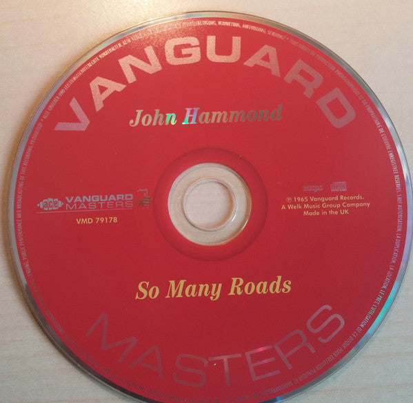 John Paul Hammond : So Many Roads (CD, Album, RE)