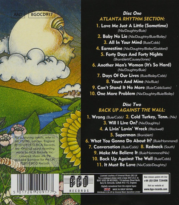 Atlanta Rhythm Section : Atlanta Rhythm Section / Back Up Against The Wall (CD, Comp, RM)