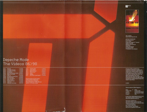Depeche Mode : The Videos 86>98 (VHS, Comp, PAL)