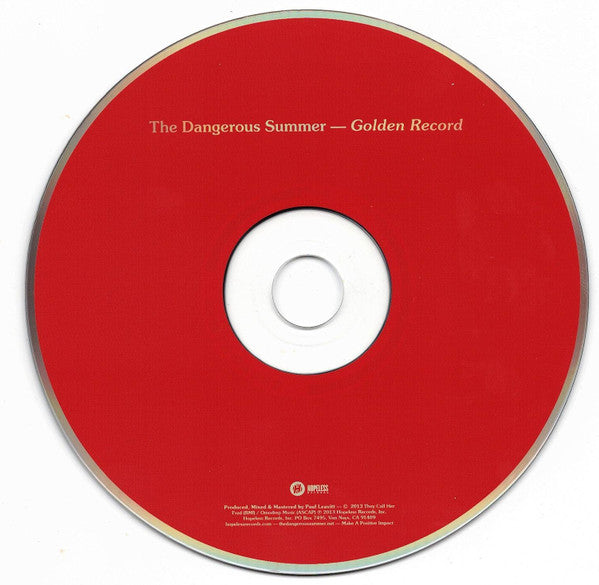 The Dangerous Summer : Golden Record (CD, Album)