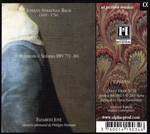 Johann Sebastian Bach - Elisabeth Joyé : Inventions & Sinfonies (CD, Album)