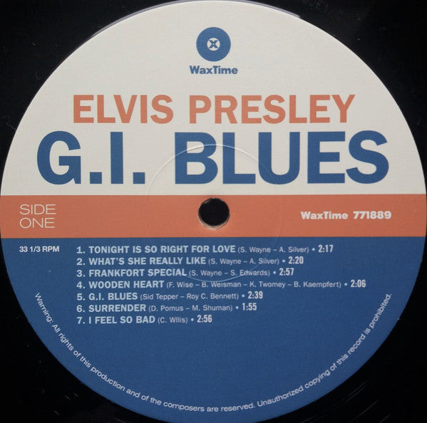 Elvis Presley : G. I. Blues (LP, Album, RE, 180)