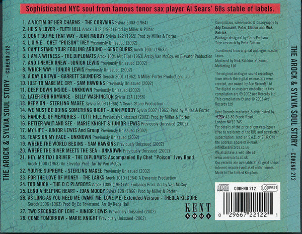 Various : The Arock & Sylvia Soul Story (CD, Comp)