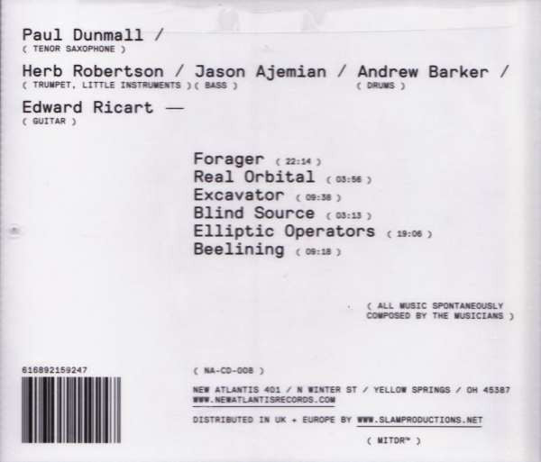 Edward Ricart Quartet + Paul Dunmall : ( Chamaeleon ) (CD, Album)