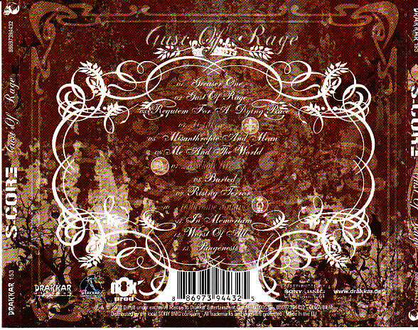S-Core (2) : Gust Of Rage (CD, Album)