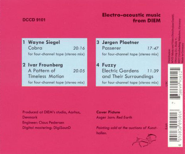 Wayne Siegel • Ivar Frounberg • Jørgen Plaetner • Fuzzy (4) : Electro-Acoustic Music From DIEM (CD, Album)