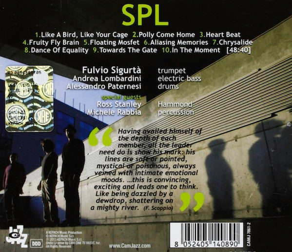 Fulvio Sigurta, Andrea Lombardini, Alessandro Paternesi : SPL (CD, Album)