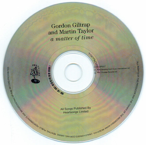 Gordon Giltrap & Martin Taylor : A Matter Of Time (CD, Album)