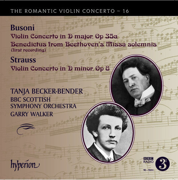 Ferruccio Busoni / Richard Strauss - Tanja Becker-Bender, BBC Scottish Symphony Orchestra, Garry Walker : Violin Concertos (CD, Album)