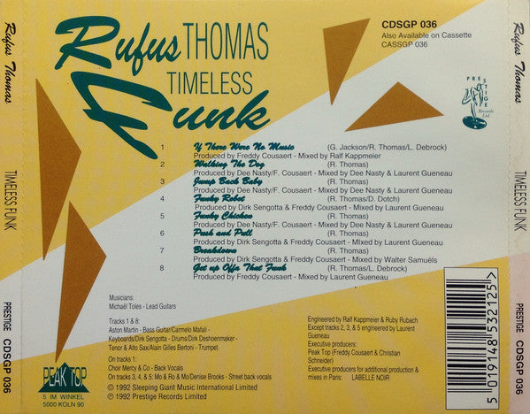 Rufus Thomas : Timeless Funk (CD, Album)