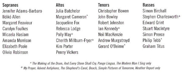 Robert Chilcott, Simone Rebello, Paul Silverthorne, BBC Singers : Man I Sing (Choral Music By Bob Chilcott) (CD)