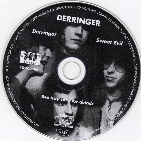 Derringer (2) : Derringer / Sweet Evil (CD, Comp, RE, Sou)
