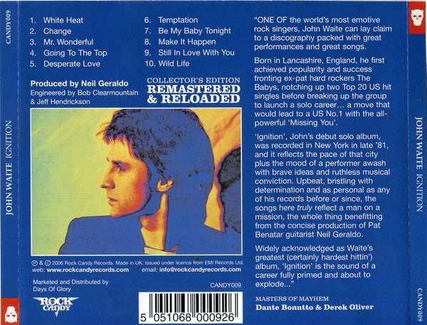 John Waite : Ignition (CD, Album, RM, Col)